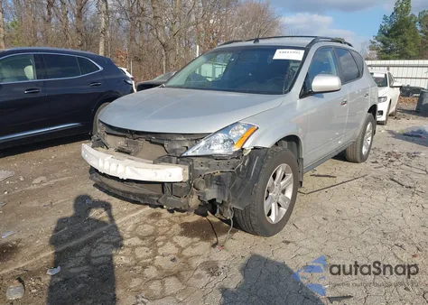 2006 Nissan Murano S z USA, uszkodzony, nr VIN JN8AZ08T36W404896